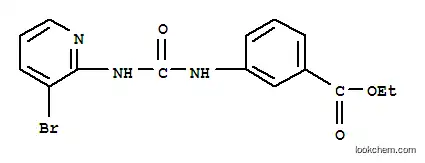 Molecular Structure of 885267-07-2 (1-(3-Bromo-pyridine-2-yl)-3-(3-ethoxycarbonyl-phenyl)-urea)