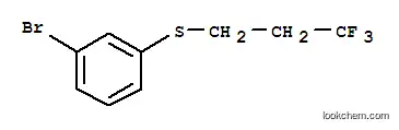 Molecular Structure of 885267-09-4 (1-Bromo-3-(3,3,3-trifluoro-propylsulfanyl)-benzene)