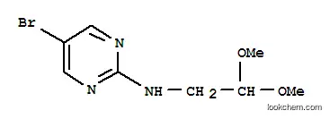Molecular Structure of 885267-37-8 (5-BROMO-N-(2,2-DIMETHOXYETHYL)PYRIMIDIN-2-AMINE)