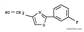 Molecular Structure of 885272-81-1 ([2-(3-FLUORO-PHENYL)-OXAZOL-4-YL]-METHANOL)