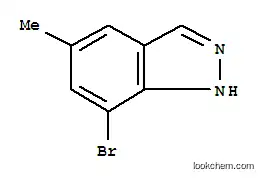 Molecular Structure of 885272-97-9 (7-BROMO-5-METHYL-1H-INDAZOLE)