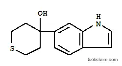 Molecular Structure of 885273-18-7 (4-(1H-INDOL-6-YL)-TETRAHYDRO-2H-THIOPYRAN-4-OL)