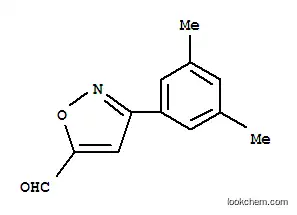 Molecular Structure of 885273-60-9 (3-(3,5-DIMETHYL-PHENYL)-ISOXAZOLE-5-CARBALDEHYDE)