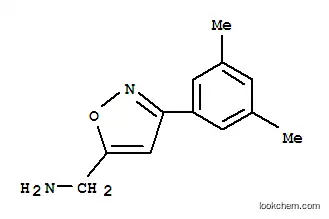 Molecular Structure of 885273-62-1 (C-[3-(3,5-DIMETHYL-PHENYL)-ISOXAZOL-5-YL]-METHYLAMINE)