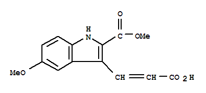 Methyl 3-(2-carboxy-vinyl)-5-methoxy-1H-indole-2-carboxylate