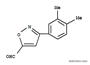 Molecular Structure of 885273-72-3 (3-(3,4-DIMETHYL-PHENYL)-ISOXAZOLE-5-CARBALDEHYDE)
