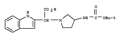 (3-BOC-AMINO-PYRROLIDIN-1-YL)-(1H-INDOL-2-YL)-ACETIC ACID