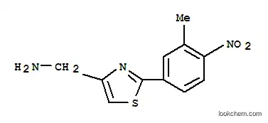 Molecular Structure of 885280-61-5 (C-[2-(3-METHYL-4-NITRO-PHENYL)-THIAZOL-4-YL]-METHYLAMINE)