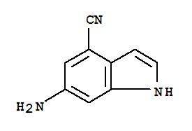 1H-Indole-4-carbonitrile,6-amino-(9CI)