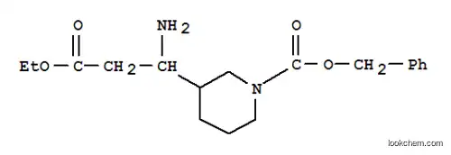 Molecular Structure of 886362-35-2 (3-AMINO-3-(3'-CBZ)PIPERIDINE-PROPIONIC ACID ETHYL ESTER)