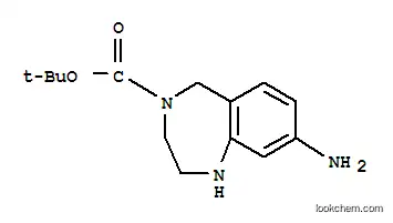 Molecular Structure of 886363-80-0 (8-AMINO-1,2,3,5-TETRAHYDRO-BENZO[E][1,4]DIAZEPINE-4-CARBOXYLIC ACID TERT-BUTYL ESTER)