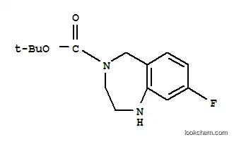 Molecular Structure of 886364-28-9 (4-BOC-8-FLUORO-2,3,4,5-TETRAHYDRO-1H-BENZO[E][1,4]DIAZEPINE)