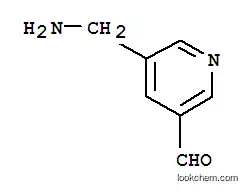 Molecular Structure of 887579-82-0 (5-(Aminomethyl)-3-pyridinecarboxaldehyde)