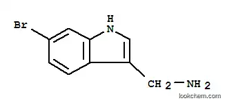 Molecular Structure of 887581-34-2 (6-BROMO-1H-INDOL-3-METHYLAMINE)