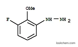 Molecular Structure of 887596-87-4 (3-FLUORO-2-METHOXY-PHENYL-HYDRAZINE)