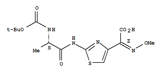 2-[2-(Boc-L-alanyl)aminothaizol-4-yl]-2-methoxyiminoacetic acid