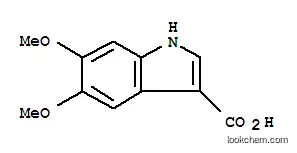 Molecular Structure of 889943-16-2 (1H-Indole-3-carboxylic  acid,  5,6-dimethoxy-)
