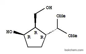Molecular Structure of 89105-71-5 (Cyclopentanemethanol, 2-(dimethoxymethyl)-5-hydroxy-, (1-alpha-,2-ba-,5-alpha-)- (9CI))