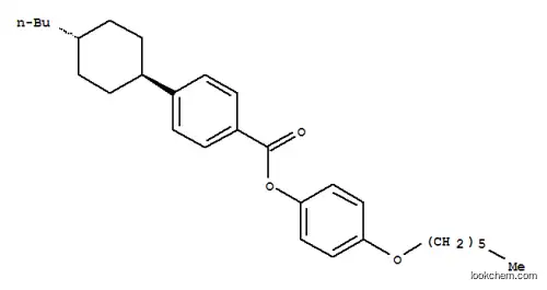 Molecular Structure of 89331-95-3 (Benzoic acid,4-(4-butylcyclohexyl)-, 4-(hexyloxy)phenyl ester, trans- (9CI))