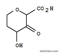 Molecular Structure of 89533-89-1 (Pyran-2-carboxylic acid, tetrahydro-4-hydroxy-3-oxo- (6CI,7CI))