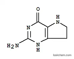 Molecular Structure of 89830-72-8 (5H-Pyrrolo[3,2-d]pyrimidin-4-ol,2-amino-6,7-dihydro-(7CI))