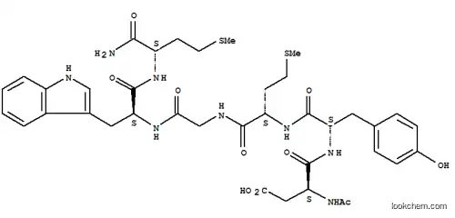 Molecular Structure of 89911-64-8 (cholecystokinin N-acetyl fragment 26-31 amide,non-sulfated)