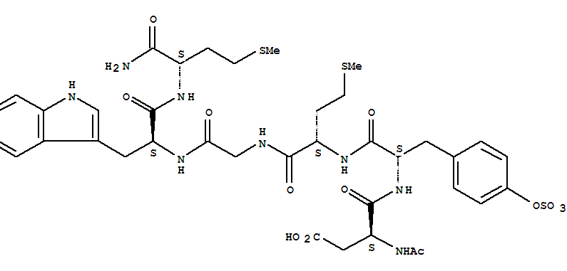 L-Methioninamide,N-acetyl-L-a-aspartyl-O-sulfo-L-tyrosyl-L-methionylglycyl-L-tryptophyl-(9CI)