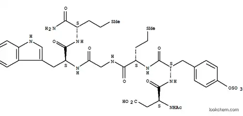 Molecular Structure of 89911-65-9 (ACETYL-ASP-TYR[SO3H]-MET-GLY-TRP-MET-NH2)