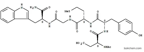 Molecular Structure of 89911-72-8 (cholecystokinin N-acetyl fragment 26-30 amide,non-sulfated)