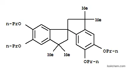 Molecular Structure of 89929-65-7 (3,3,3',3'-TETRAMETHYL-5,5',6,6'-TETRAPROPOXY-1,1'-SPIROBIINDANE)