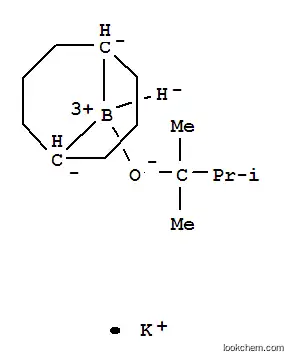 Molecular Structure of 89999-86-0 (Potassium 9-(2,3-dimethyl-2-butoxy)-9-boratabicyclo[3.3.l]nonane)