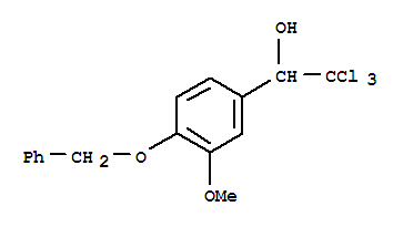 Benzenemethanol,3-methoxy-4-(phenylmethoxy)-a-(trichloromethyl)-
