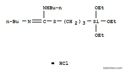 Molecular Structure of 90210-34-7 (1,3-dibutyl-2-[3-(triethoxysilyl)propyl]isothiouronium chloride)