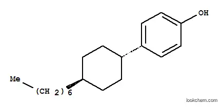 Molecular Structure of 90525-37-4 (trans-4-(4n-Heptylcyclohexyl)phenol)