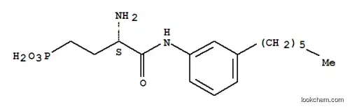 Molecular Structure of 909725-63-9 ([(3S)-3-Amino-4-[(3-hexylphenyl)amino]-4-oxobutyl]phosphonic acid)