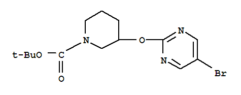 1-Boc-3-(5-Bromopyrimidin-2-yloxy)piperidine 914347-76-5