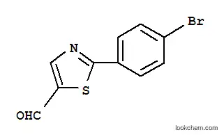 Molecular Structure of 914348-78-0 (2-(4-Bromophenyl)thiazole-5-carbaldehyde)