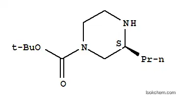 Molecular Structure of 928025-58-5 ((S)-1-BOC-3-PROPYLPIPERAZINE)