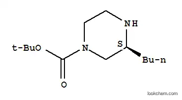Molecular Structure of 928025-60-9 ((S)-1-BOC-3-BUTYLPIPERAZINE)