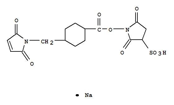 4-(N-Maleimidomethyl)cyclohexane-1-carboxylic acid 3-sulfo-N-hydroxysuccinimide ester sodium salt