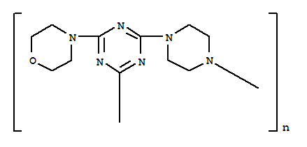Poly-[2,4-(piperazine-1,4-yl)-6-(morpholine-4-yl)-1,3,5-triazine]