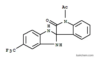 Molecular Structure of 93500-62-0 (Spiro[2H-benzimidazole-2,3'-[3H]indol]-2'(1'H)-one,1'-acetyl-1,3-dihydro-5-(trifluoromethyl)-)