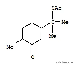Molecular Structure of 93805-73-3 (S-[1-methyl-1-(4-methyl-5-oxo-3-cyclohexen-1-yl)ethyl] ethanethioate)