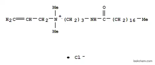 Molecular Structure of 93917-88-5 (allyldimethyl[3-[(1-oxooctadecyl)amino]propyl]ammonium chloride)