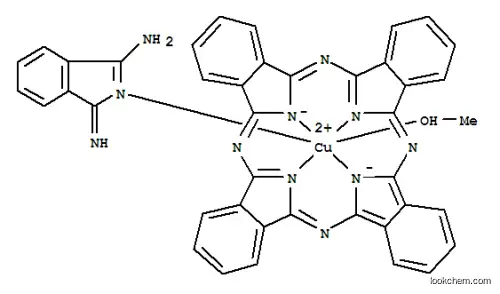 Molecular Structure of 93940-95-5 (Copper,(1-imino-1H-isoindol-3-amine-N2)(methanol)[29H,31H-phthalocyaninato(2-)-N29,N30,N31,N32]-,(OC-6-32)- (9CI))