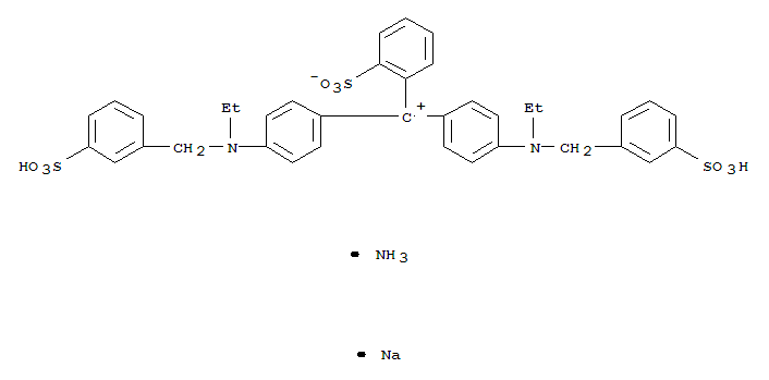 Methylium,bis[4-[ethyl[(3-sulfophenyl)methyl]amino]phenyl](2-sulfophenyl)-, inner salt,ammonium sodium salt (1:1:1)