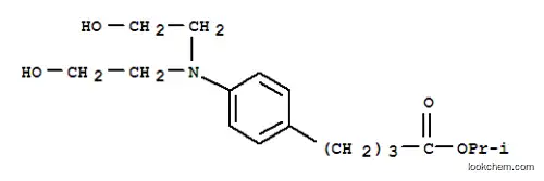 Molecular Structure of 94086-78-9 (isopropyl 4-[4-[N,N-bis(2-hydroxyethyl)amino]phenyl]butyrate)