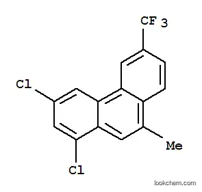 Molecular Structure of 94133-66-1 (1,3-dichloro-9-methyl-6-(trifluoromethyl)phenanthrene)