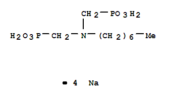 Phosphonic acid,[(heptylimino)bis(methylene)]bis-, tetrasodium salt (9CI)