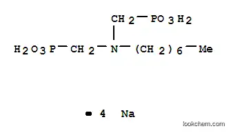 Molecular Structure of 94199-74-3 (tetrasodium [(heptylimino)bis(methylene)]bisphosphonate)